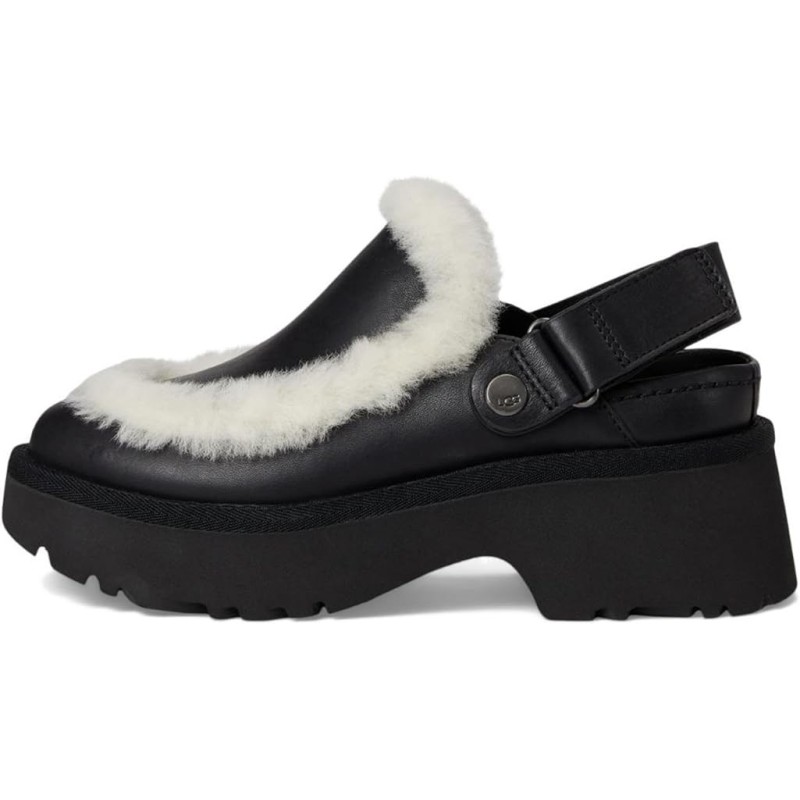 UGG Esmee Leather Clog Lanière Talon Personnalisable